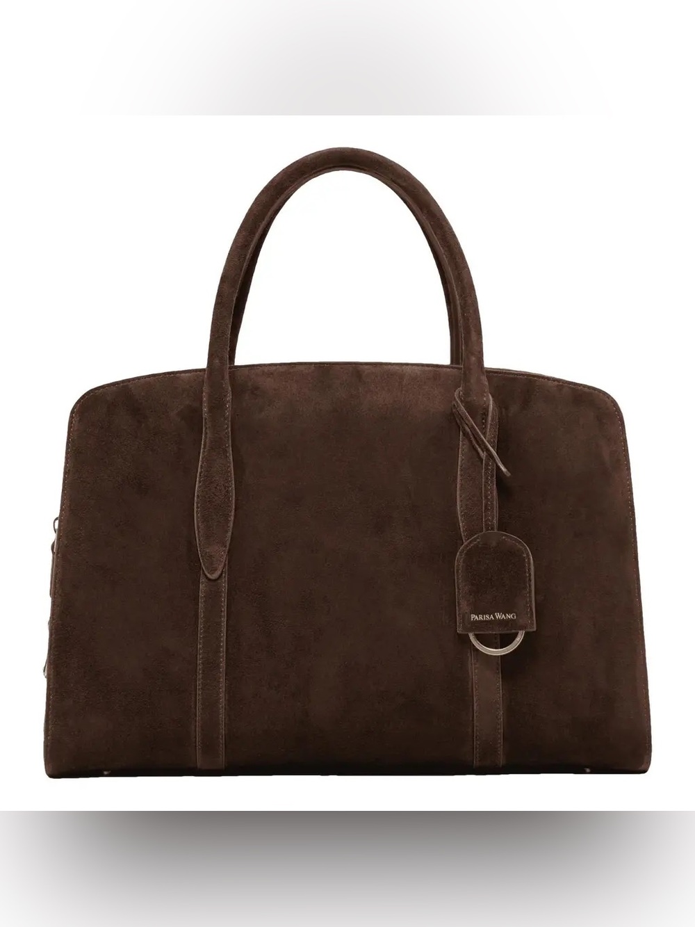 Parisa Wang Gabrielle Tote Brown Suede Bag